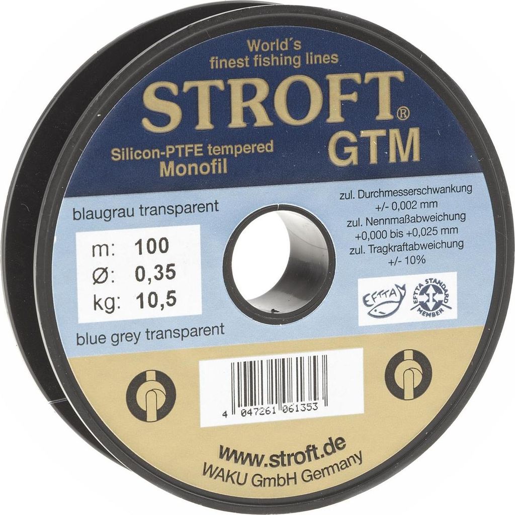 Stroft Schnur GTM Länge 100m ø 0,35mm Tragkraft 10,5kg Produktbild 