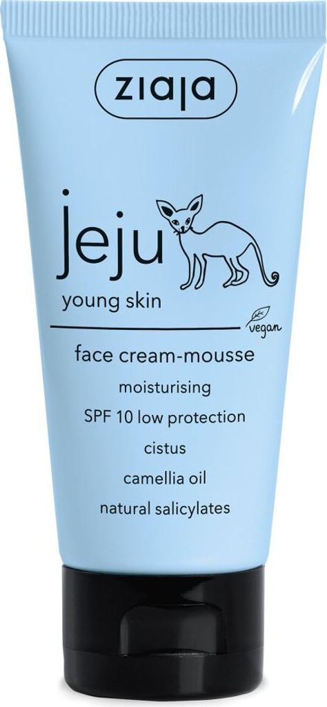 Ziaja Jeju Young Skin Moisturising Face Cream Mousse with SPF10 50ml