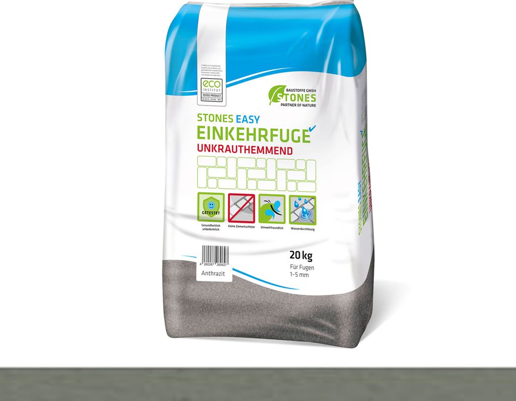 Stones EASY Einkehrfugensand Unkrauthemmend 1-5mm 20kg Immagine del prodotto 