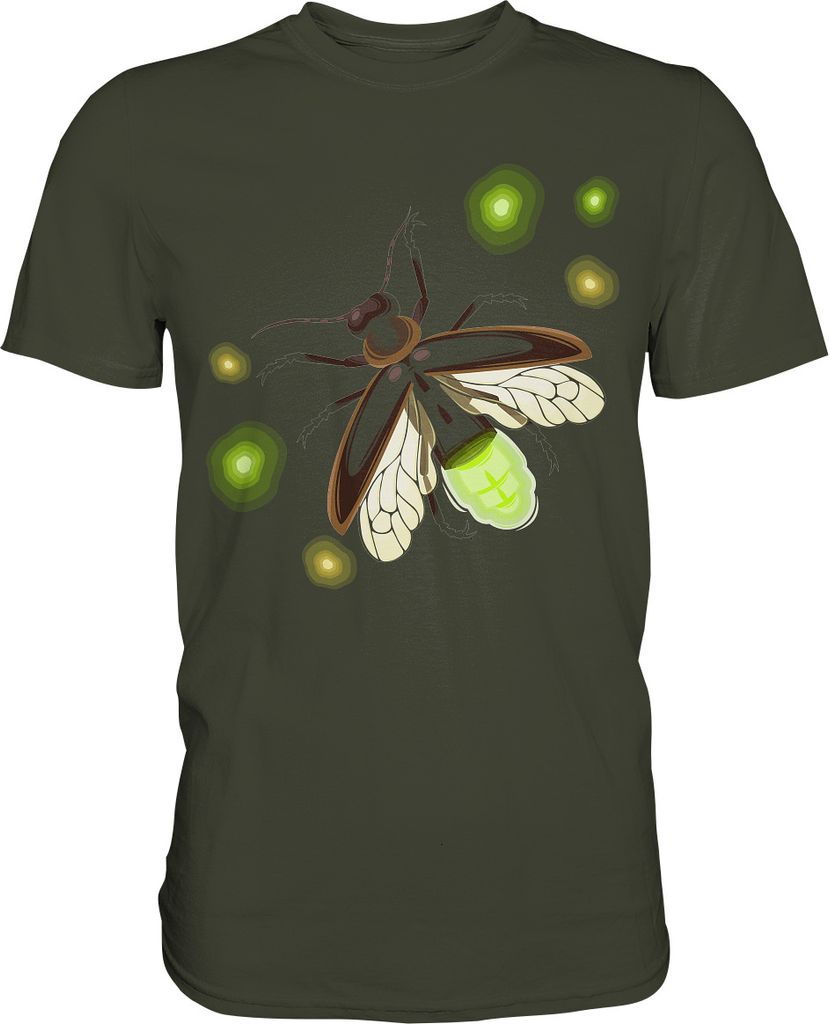 Glühwürmchen Pfadfinder Camping T-Shirt – Urban Khaki / M Produktbild 