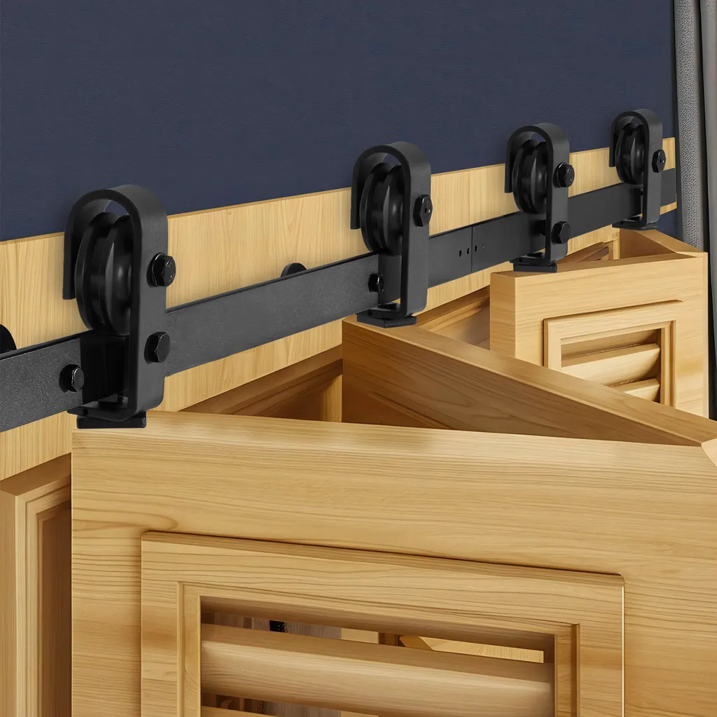 Ferrure de Porte Coulissante en Accordéon 152 cm pour Placard et Dressing