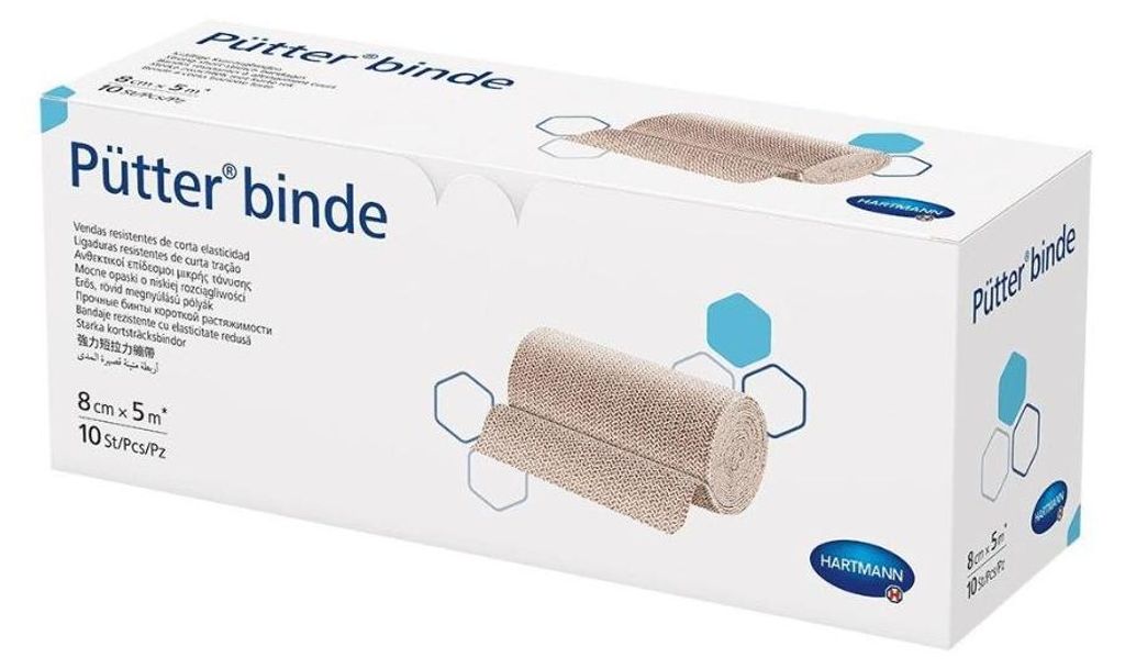 Hartmann Pütterbinde®, 8cm x 5m - 10 bandages | Paquet (10 Image du produit 