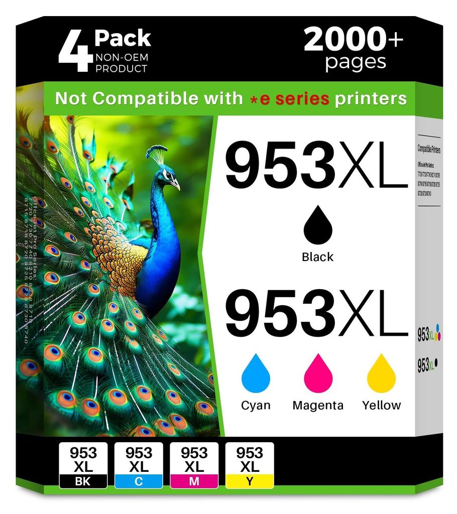 Inktcartridges 953XL Multipack - Compatibel met HP Productafbeelding 