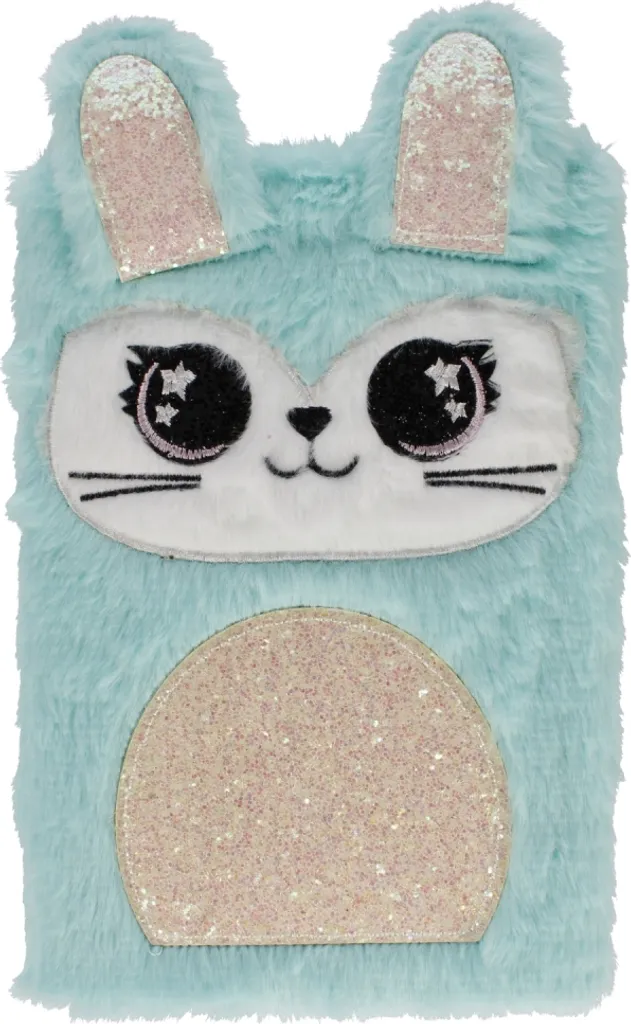 Taccuino in peluche Blue Rabbit A5