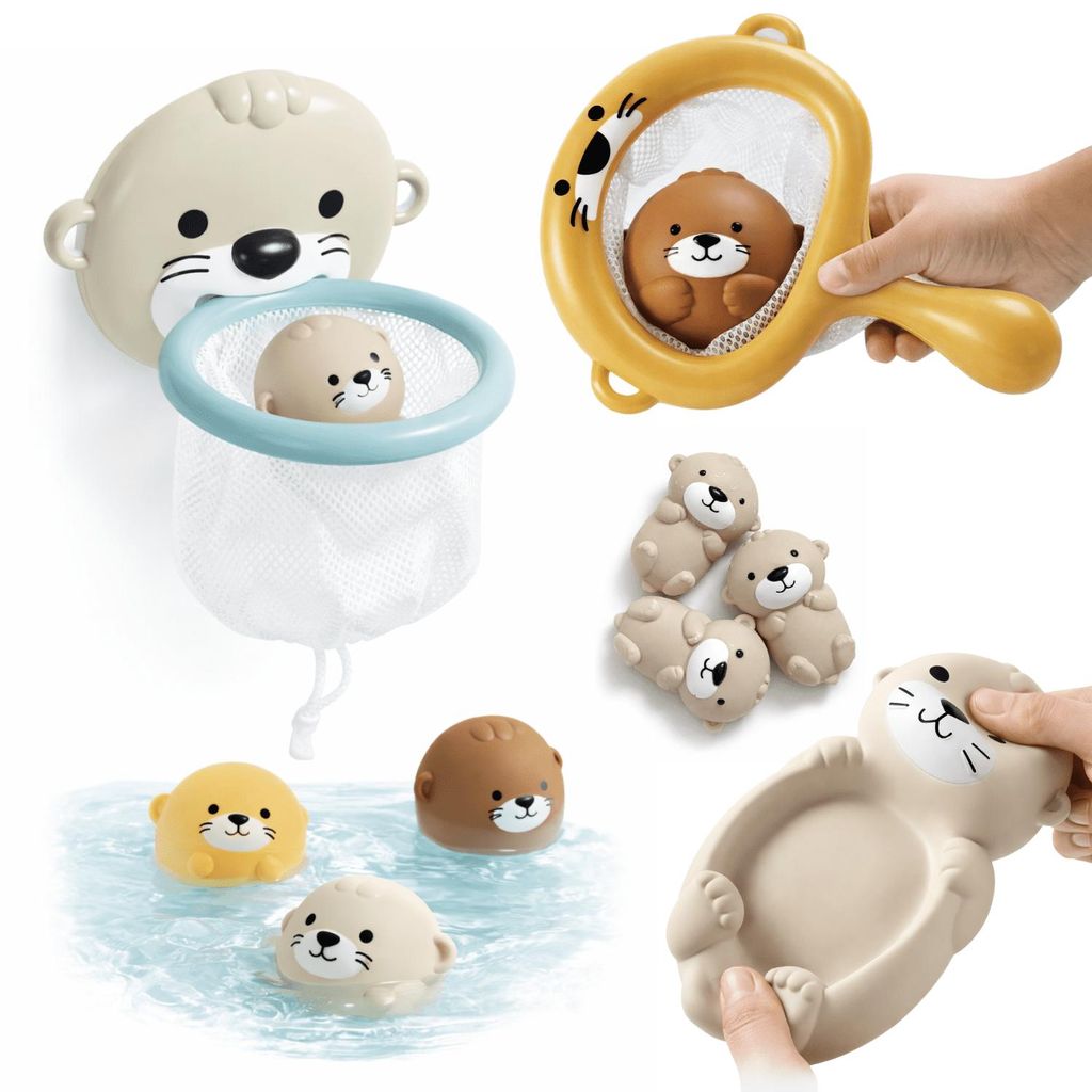 Primabobo Badespielzeug Set 6-in-1, Otterkorb mit Produktbild 