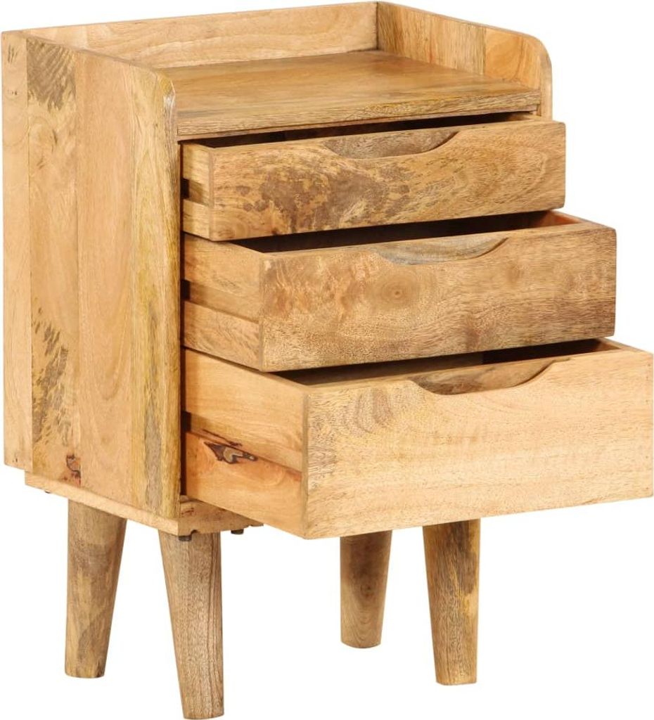 vidaXL Nachttisch Massivholz Mango 40x30x59,5 cm