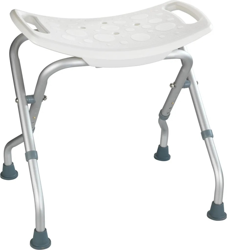 WENKO Secura Tabouret de Bain - Siege de Douche Ergonomique Blanc 120kg