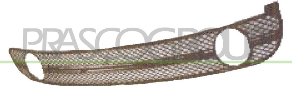 PRASCO Lüftungsgitter Grill Stoßfänger für VW New Beetle Schrägheck (9C1, 1C1) mit Loch/Löchern für Nebellampen