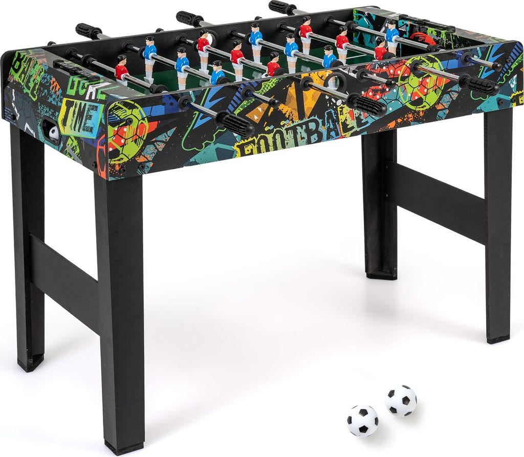 COSTWAY 2 in 1 Tischkicker mit abnehmbarer Tischplatte, 86x51x69cm Kickertisch mit 2 Bällen, 14 Spieler & Anzeigetafel, Tischfussball, Tischfußball