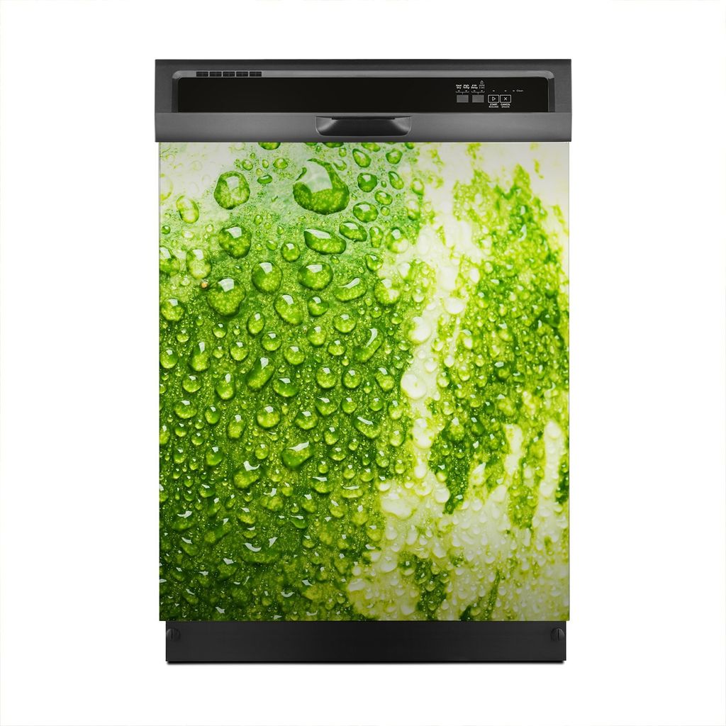 Magnete Dekorative 60x70 cm Küche Magnetmatte Spülmaschine - Wassertropfen Wassermelone