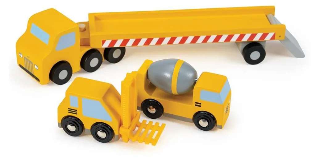 Jeu de Chantier en Bois Camion Éducatif pour Fille et Garçon - 3