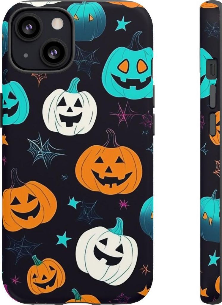 Bunte Kürbisse im Halloween-Look – Hülle Kompatibel mit iPhone 13