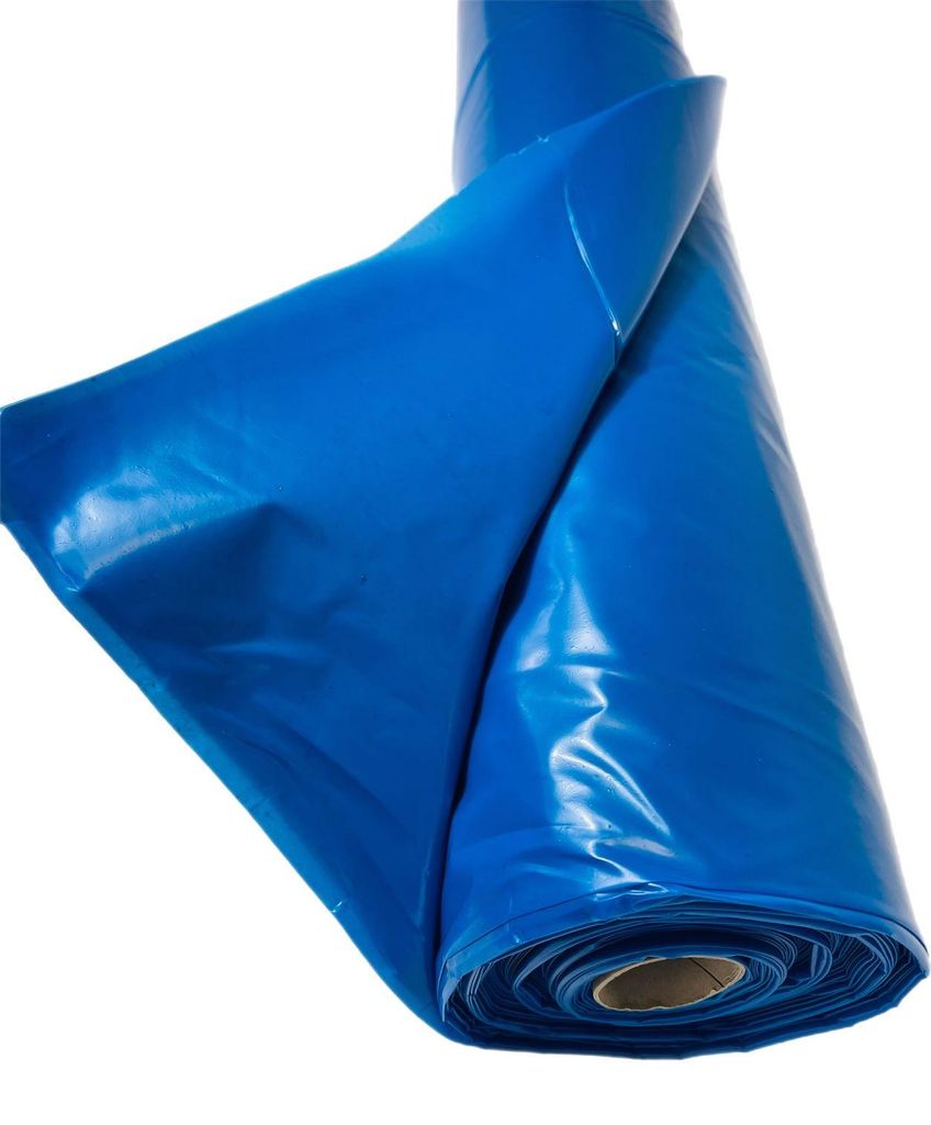 Baufolie Estrichfolie Schutzfolie 4m x 25m blau 50% 2 Rollen