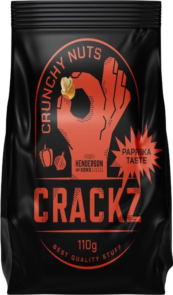 CRACKZ Crunchy Nuts Paprika mit intensiven Paprikageschmack 110g