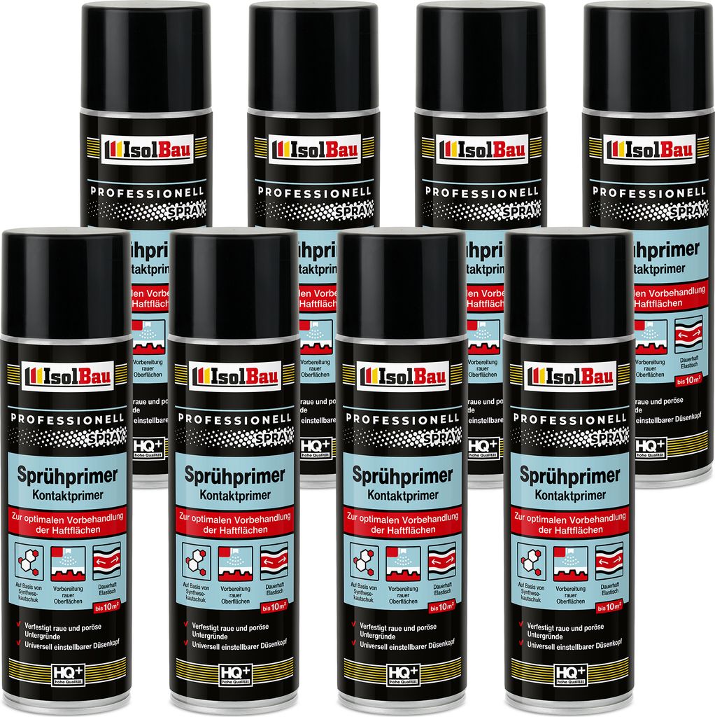 Isolbau Sprühprimer - 8 x 500 ml Kontakt-Primer zur Produktbild 