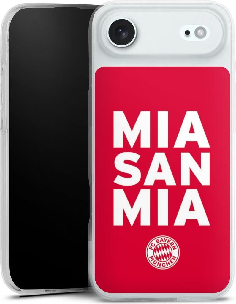 DeinDesign Slim Hülle für Apple iPhone Air Silikon Case Ultra Dünn Handyhülle FC Bayern München FCB Mia San Mia