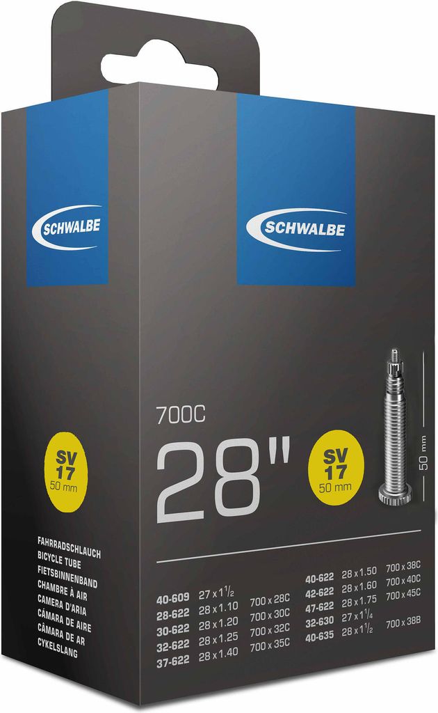 Schwalbe Schlauch SV17 50mm (28"/700C) 28/47-622/635 Produktbild 