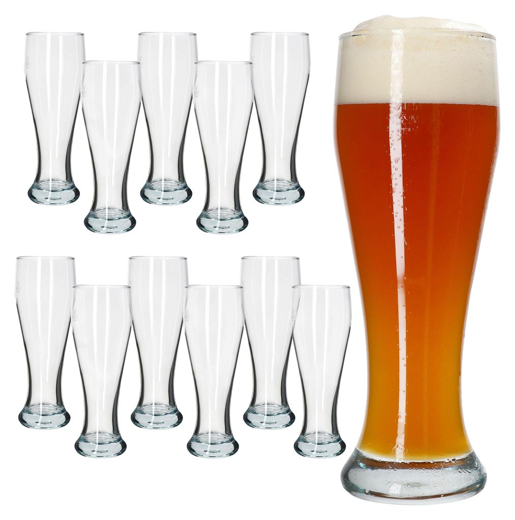 12er Set Sepp Weizenbiergläser 0,5 L geeicht aus Klarglas Produktbild 