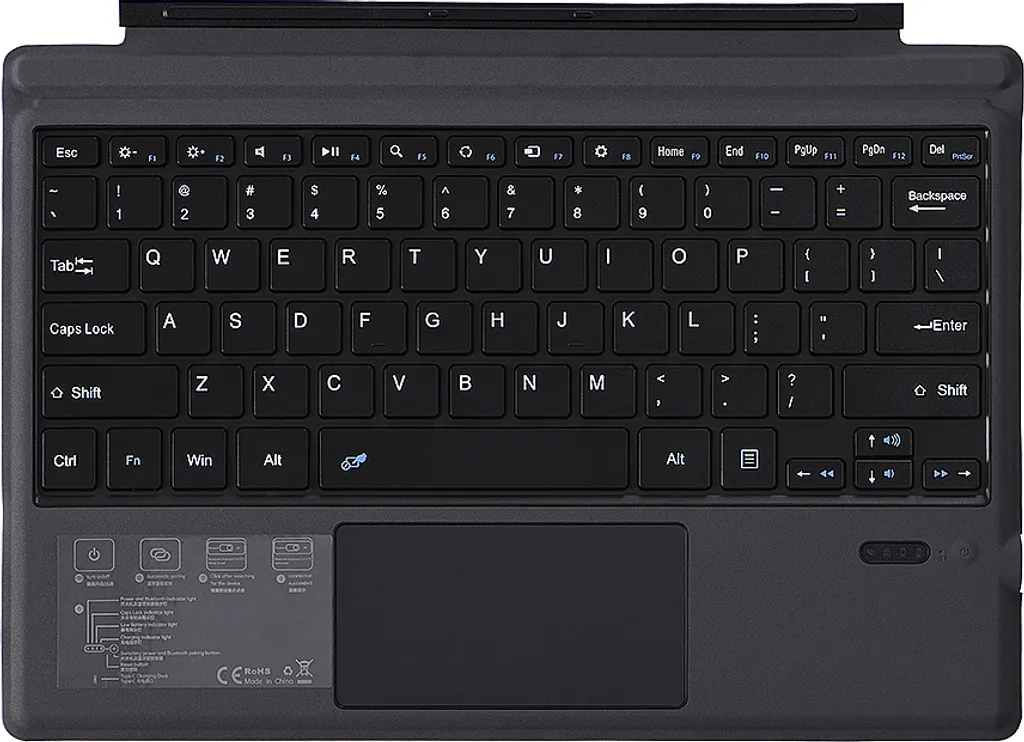 Clavier Bluetooth Microsoft Surface Pro 3/4/5/6 en Alliage d'Aluminium