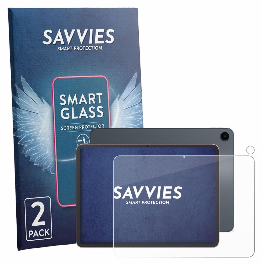 2x Savvies Schutzglas Folie für Oppo Pad 5 (Display+Kamera) Produktbild 