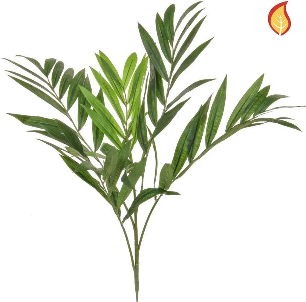 aplanta Künstlicher Palmenzweig - Jakob | 66 cm, B1 Feuerhemmend, für drinnen, Kunstpflanze, wie echt, Allergiker geeignet, pflanzliche Dekoratio...