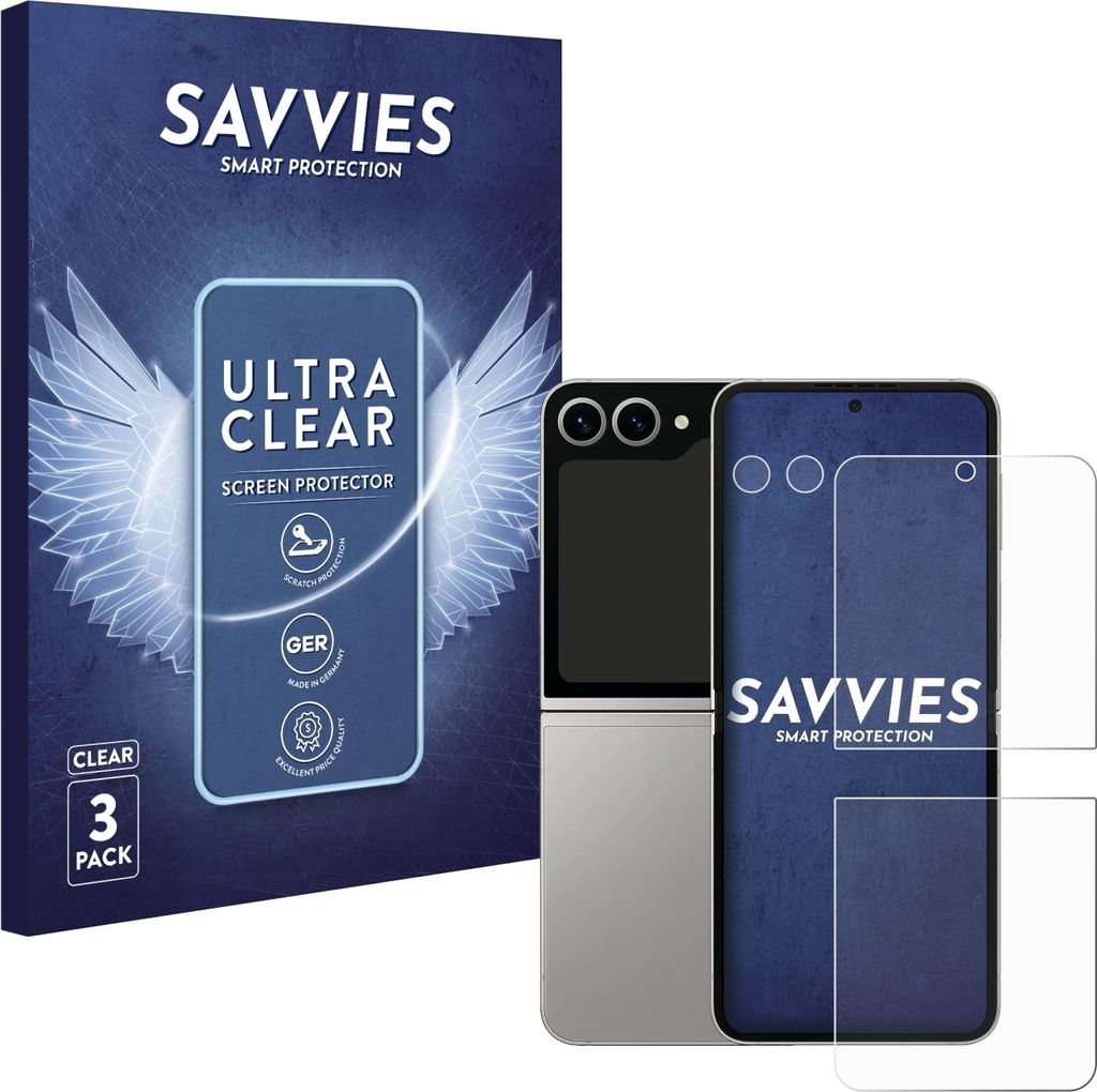 6x Für Samsung Galaxy Z Flip 6 (Display+Kamera) Schutzfolie Produktbild