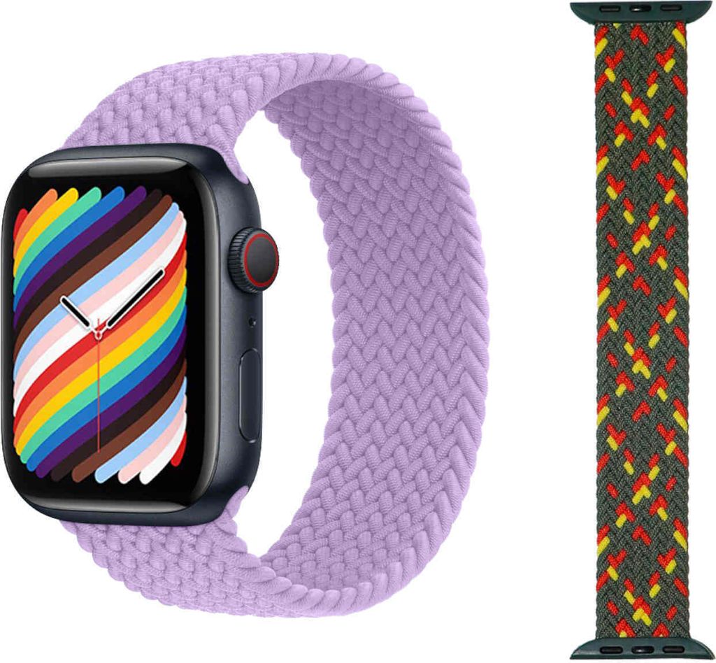 Für Apple Watch Series 10 46mm / 1 + 2 Ultra 49mm 9 / 8 / 7 45 / 6 SE 5 4 44 / 3 2 1 42mm Uhr Nylon Armband Ersatz