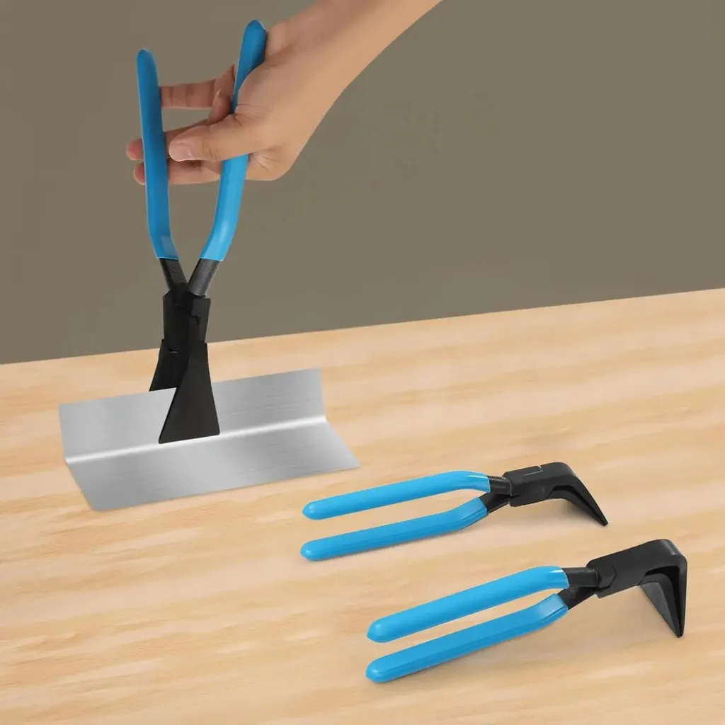 Pince à Pliage de Tôle - Pack 3 Pièces pour Finitions d'Angles Parfaites - 2