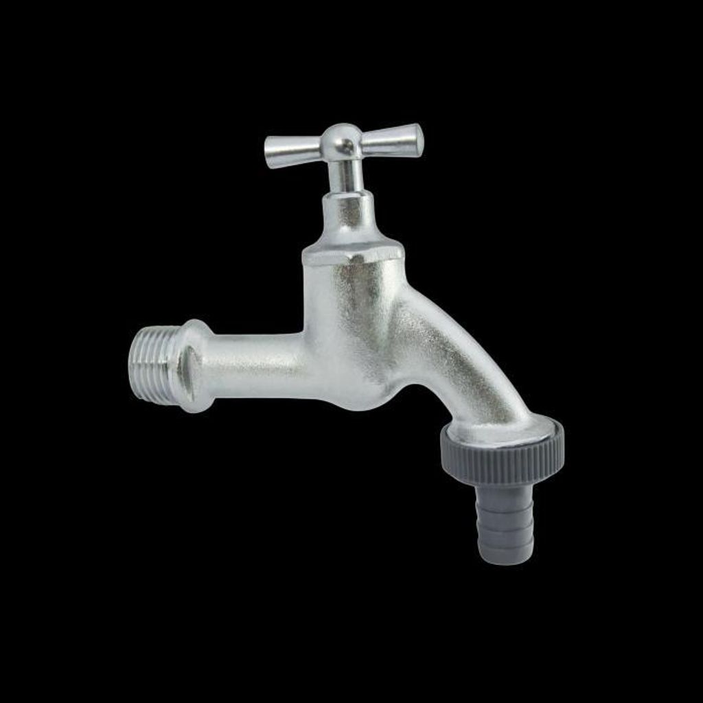 AquaCraft Auslaufventil mit Knebelgriff 3/4 Zoll 1001000116 matt verchromt
