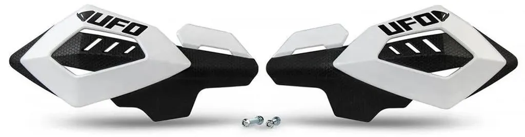 Paire de Pare-mains Moto Ufo Voyager Blancs Taille Unique de Qualité