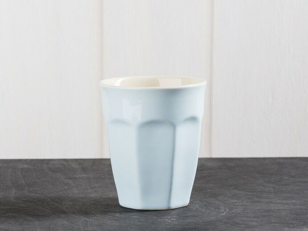 IB Laursen MYNTE Cafe Latte Becher Blau Keramik Geschirr STILLWATER Tasse 250 ml