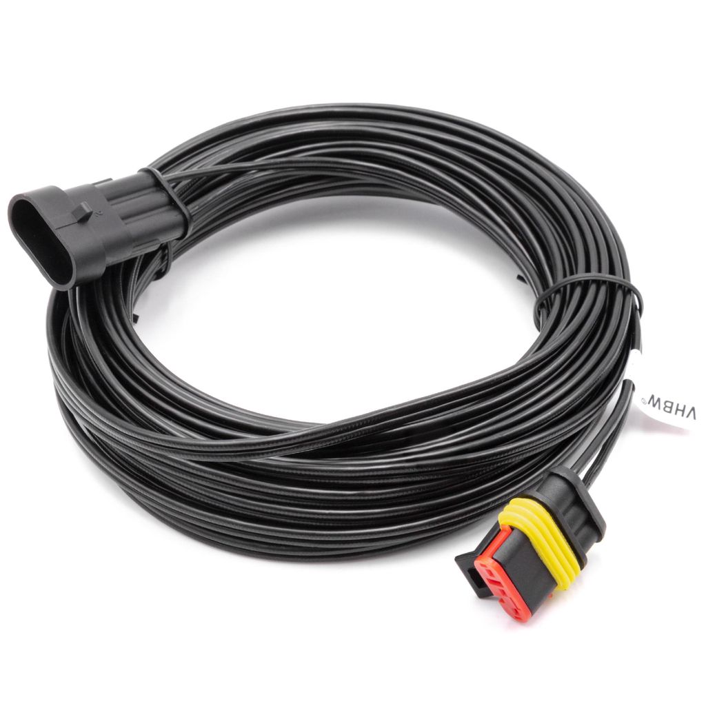 vhbw Niederspannungskabel Transformator Kabel kompatibel mit Husqvarna Automower 435X AWD, 440, 450X, 520, 535 AWD, 550 Mähroboter, Rasenmäher, 10m