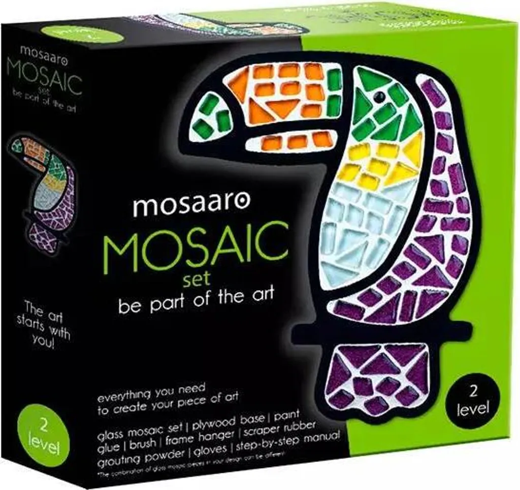 Set mosaïque Tukan MOSAARO - Kit complet sans découpe nécessaire