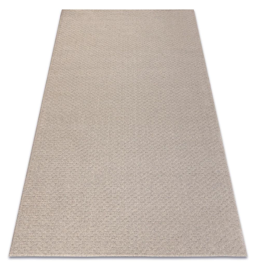 Wollteppich TEXTURA 488.07.LA110 OSTA - Webmuster strukturell grau / beige beige 160x230 cm