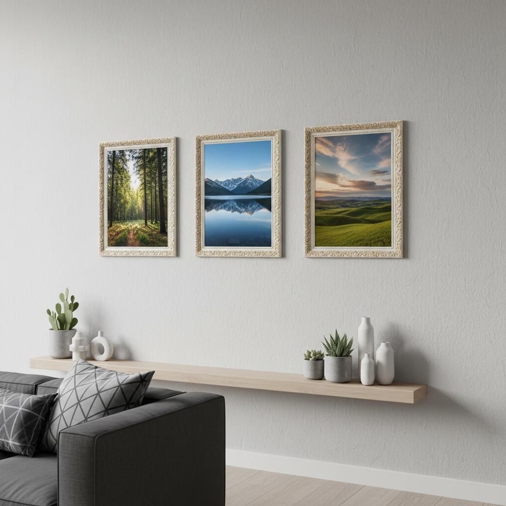 Bilderrahmen "Rubens" - Farbe: Beige Gold - Größe: 15 x 21 cm / 3x