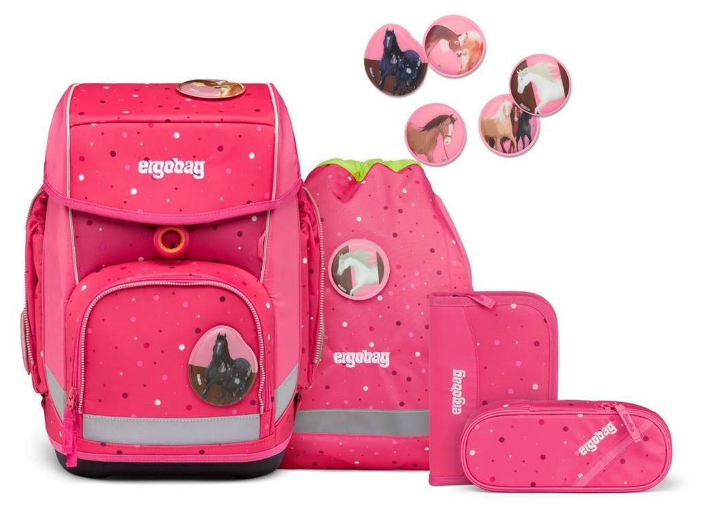 Ergobag Cubo Schulranzen-Set Urlaub auf dem ReitBärhof Produktbild 