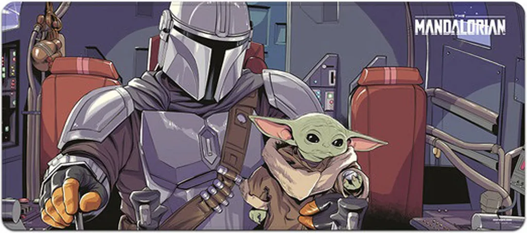 Sous-mains Antidérapant Star Wars The Mandalorian Tapis de Souris XXL Confort