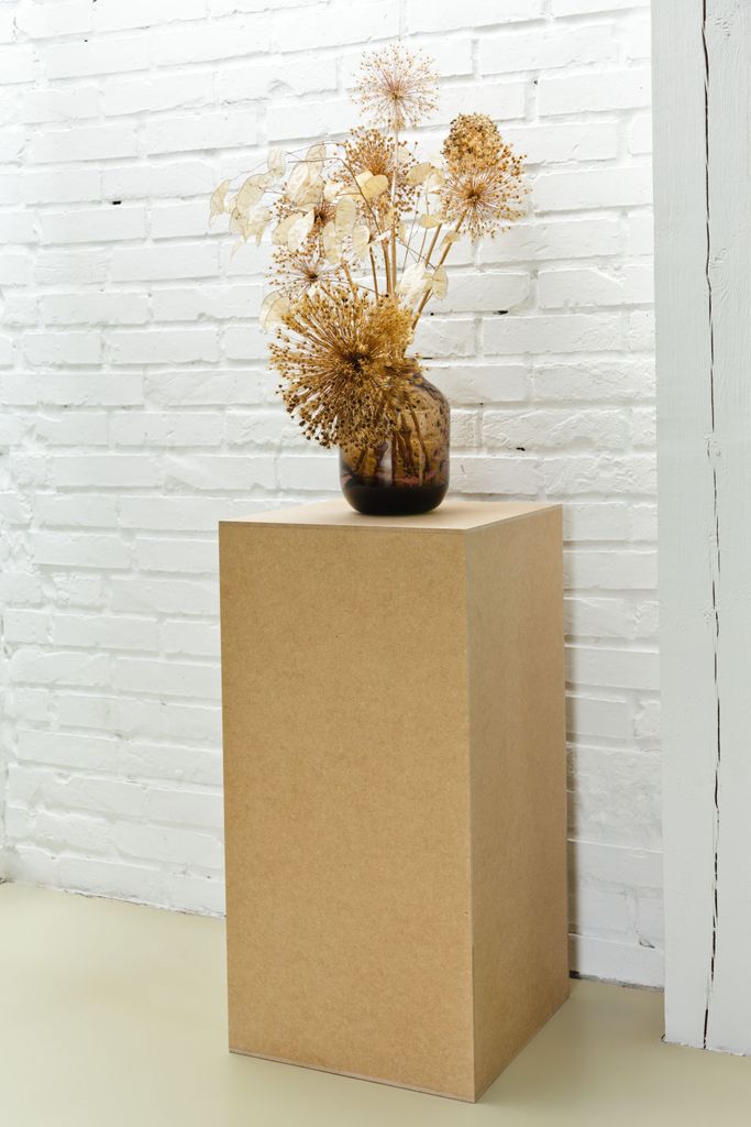 Dekosäule Unlackiertes MDF - Blumensäule für Wohnzimmer - Produktbild 3