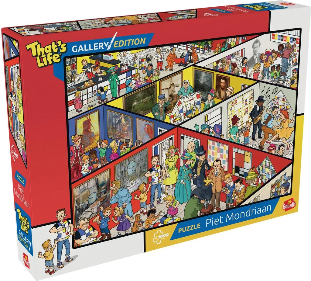 Goliath Puzzle Gallery Edition Piet Mondriaan 1000 pièces Jeu d'Art