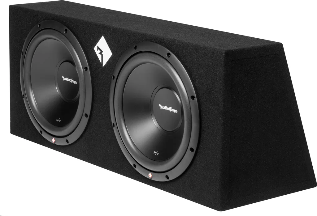 Double Caisson de Basse 30 cm Rockford Fosgate R2-2X12 pour Voiture