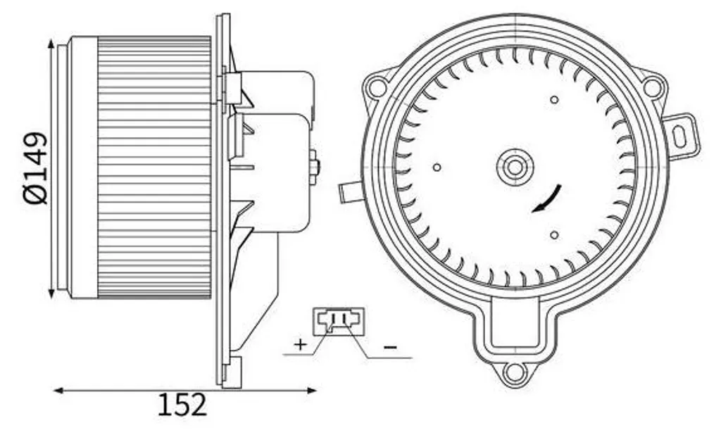 Ventilateur Habitacle MAHLE Haute Performance pour IVECO DAILY 12V