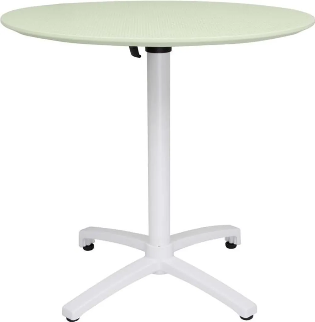Mobilier de jardin : table pliante ronde 80 cm Bolero vert menthe pure