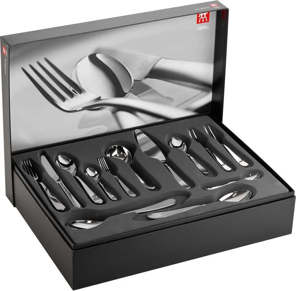 Service de couverts 60 pièces en inox poli pour une table d'exception