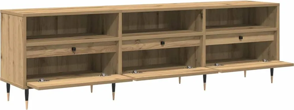 Mobile TV vidaXL 150x30x44,5 Rovere - Supporto Multimediale Alta Qualità