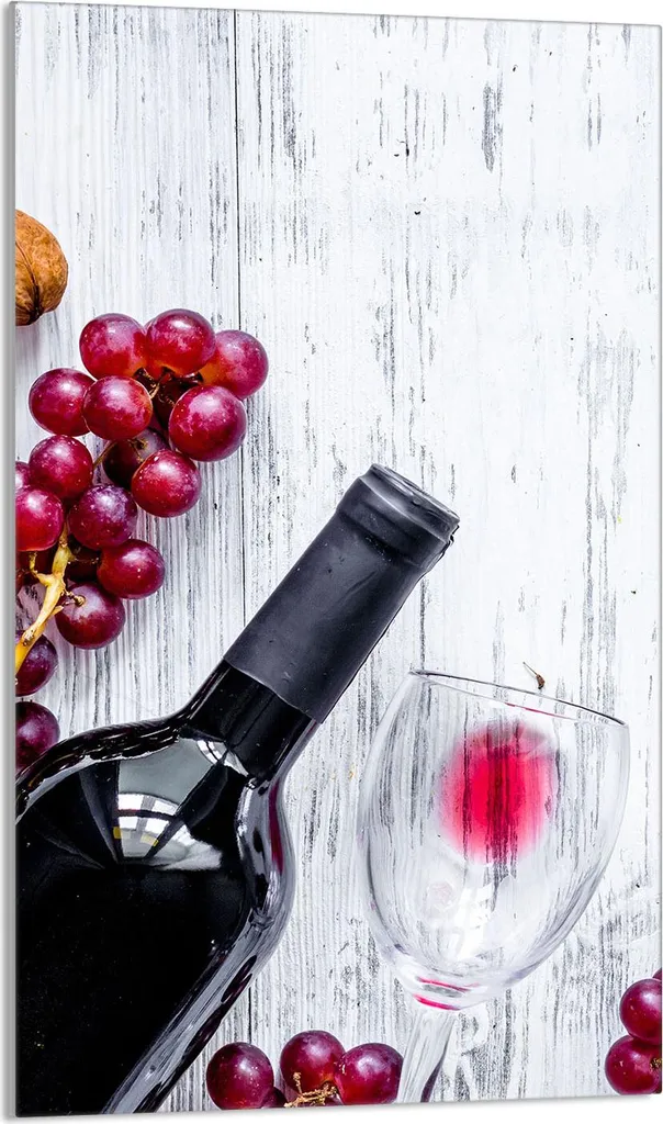 Decorazione Cucina: Coprifornelli Vetro 30x52 Effetto Legno di Vino