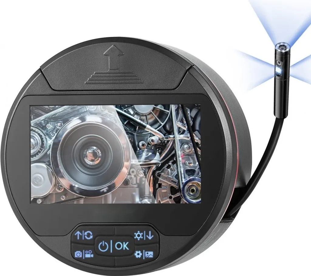 Caméra endoscopique HD 720P pour détecter fuites et pannes avec écran