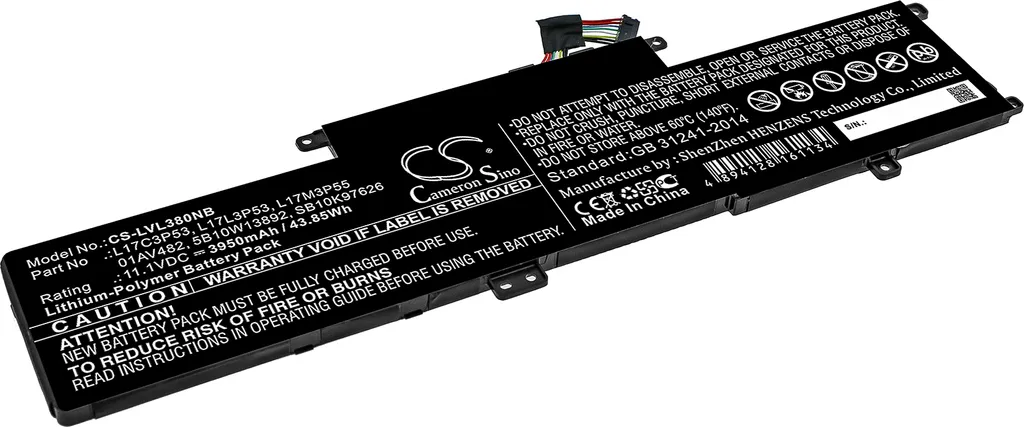 Batterie Lenovo ThinkPad L380 Yoga 20M5 20M9 Solution Autonomie