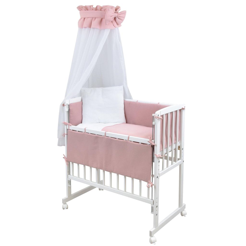 Baby-Delux Beistellbett Stillbett Babybett 90x40 weiß inkl. Produktbild 