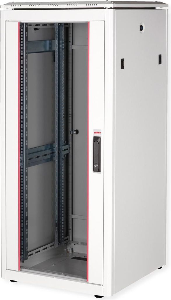 ROTRONIC-SECOMP 19 Zoll Netzwerkschrank Pro 26 HE 600x600 BxT Glastür grau