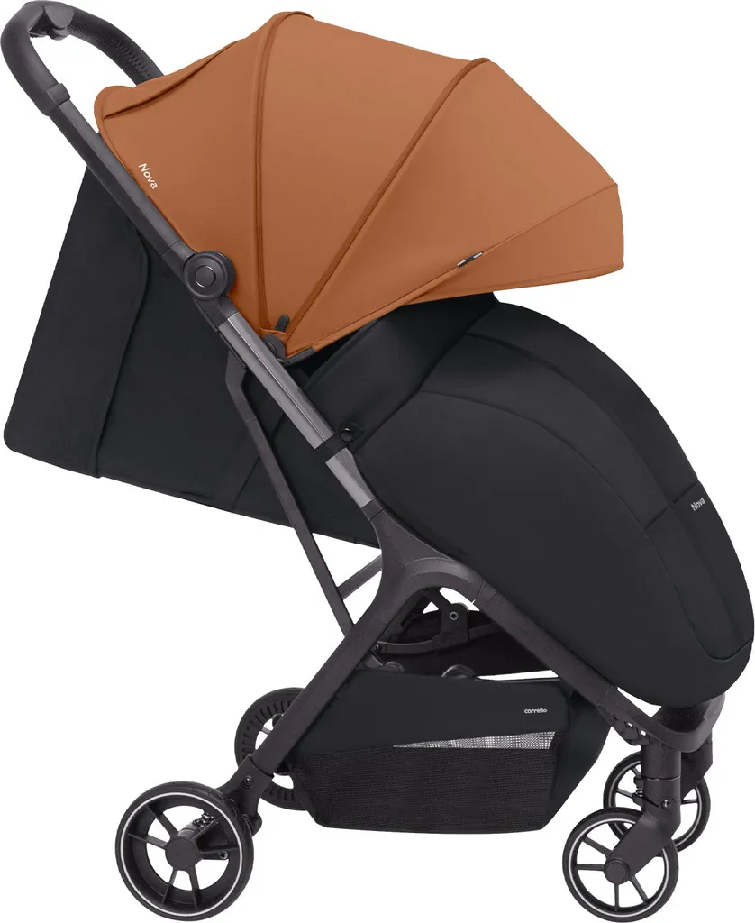 Poussette de sport trois roues Nova Tangelo Orange pour bébés actifs
